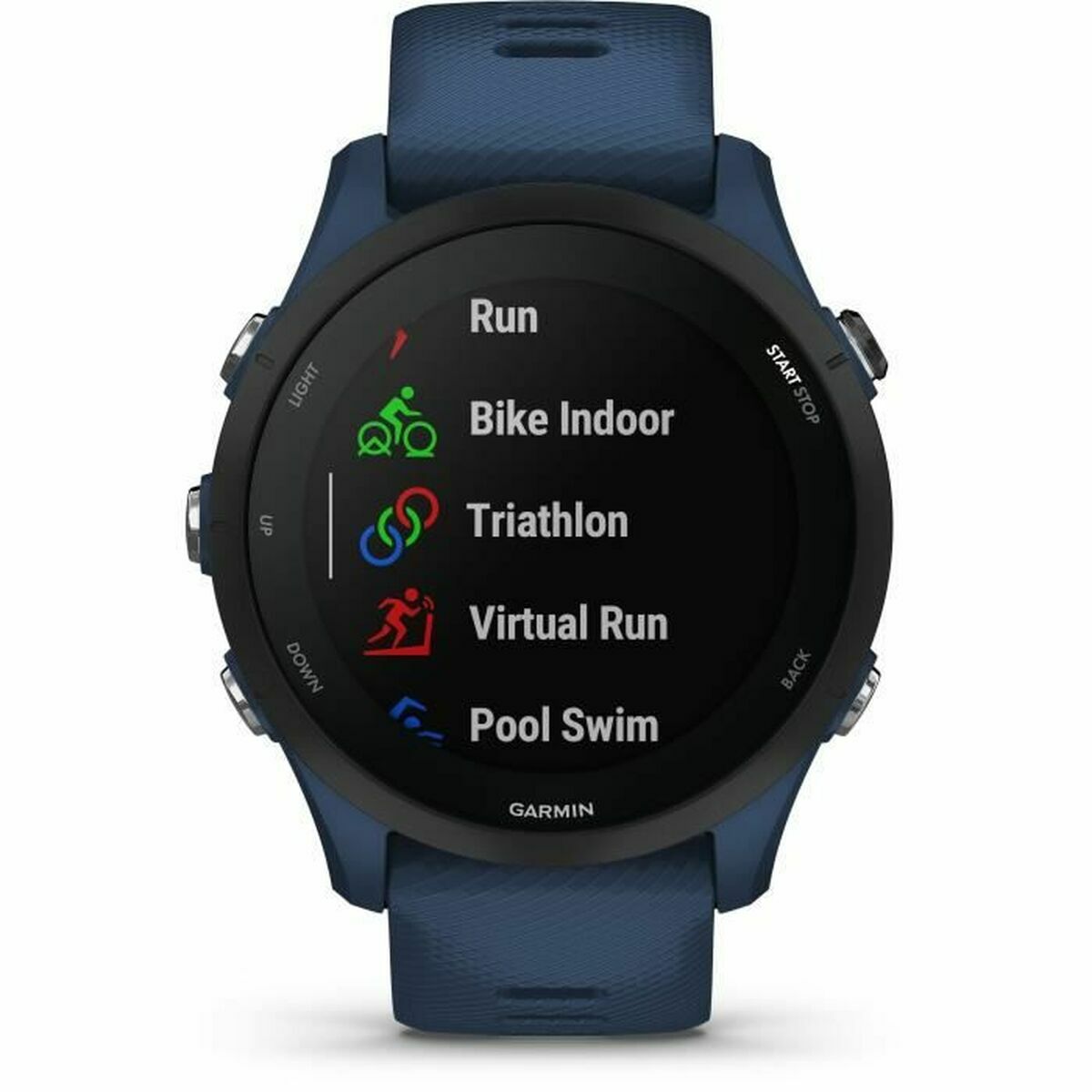 Үйл ажиллагааны бугуйвч garmin ofarrin 255 1.3 1.3 "цэнхэр хар хар