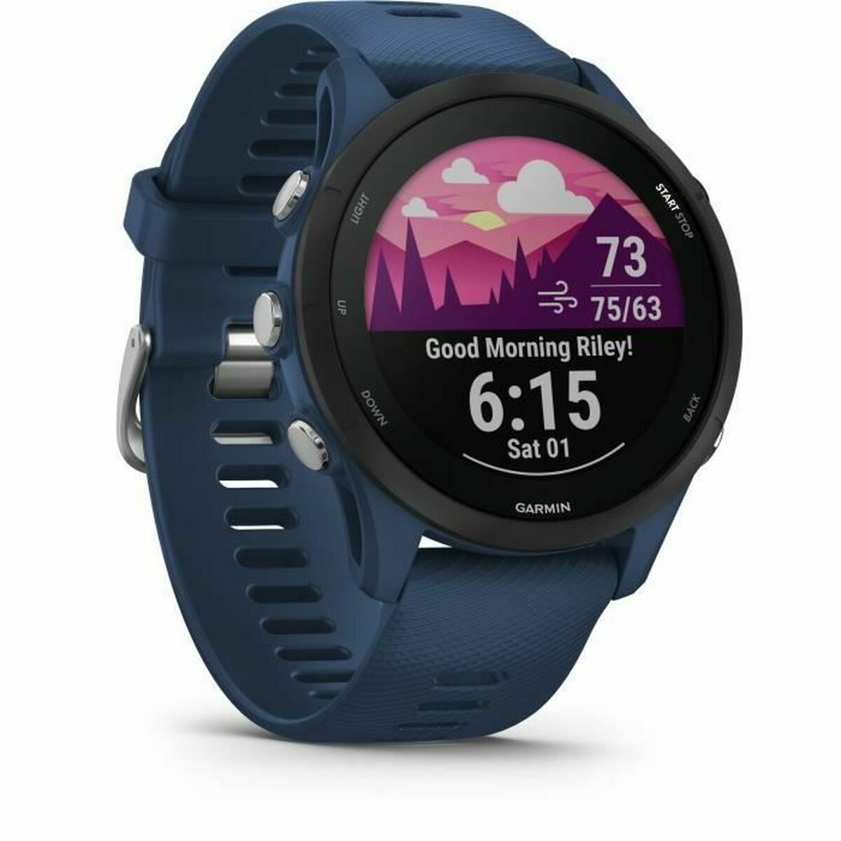 Үйл ажиллагааны бугуйвч garmin ofarrin 255 1.3 1.3 "цэнхэр хар хар