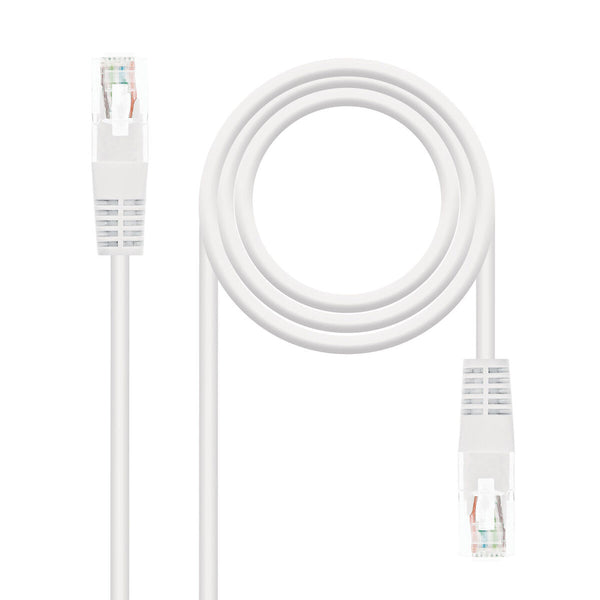 Cat 6 UTP cable nanocable white 1 m