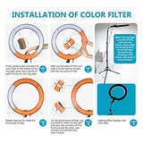 NEEWER Ring light with tripod set: 18 inch/45cm outside 55W 5600K Dimmable LED ring light with Bluetooth remote control for cell phone/camera for youtube tiktok self portrait photo, tattoo artist, make -up, salons